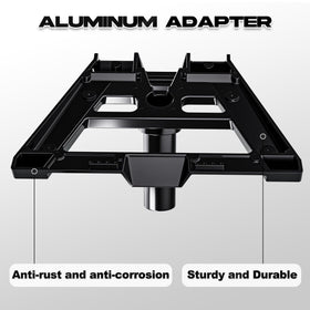 W-NECTOUN aluminum adapter close-up showing stronger metal construction for durable dish mounting