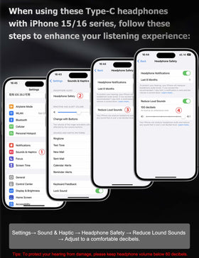 Wabklove USB-C earphones compact and portable for commute or travel.