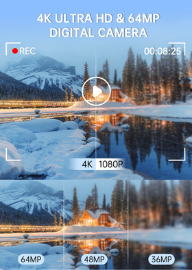 WABL dual screen flipped for selfie use, great for vlogging and selfies