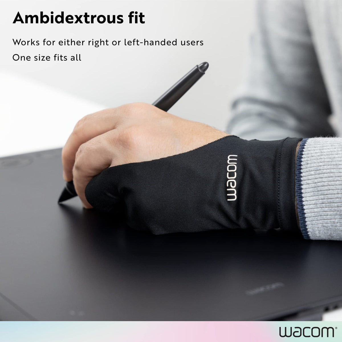 Wacom Drawing Glove uses 90% recycled materials for eco-friendly creativity.