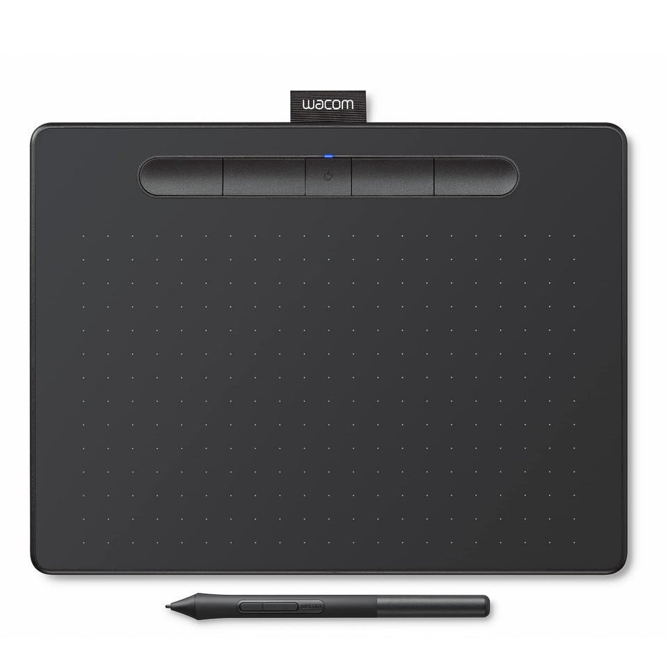 Wacom Intuos CTL6100WLK0 Bluetooth tablet ideal for beginner-friendly digital drawing.