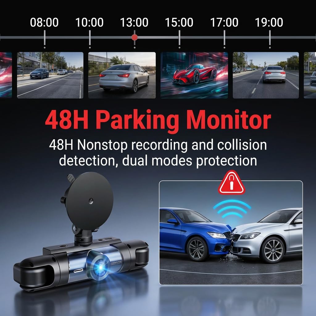 Wagoyo camera hardwired for parking mode protecting parked vehicle events