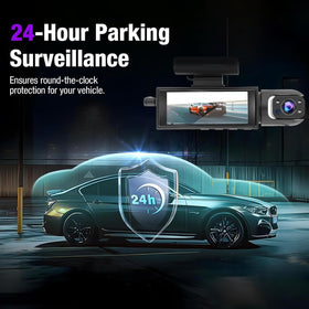 Wagoyo parking monitor scene with G-sensor activation locking collision footage