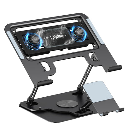 WAGOZZLE front view with laptop on stand showing ergonomic elevation and stable support