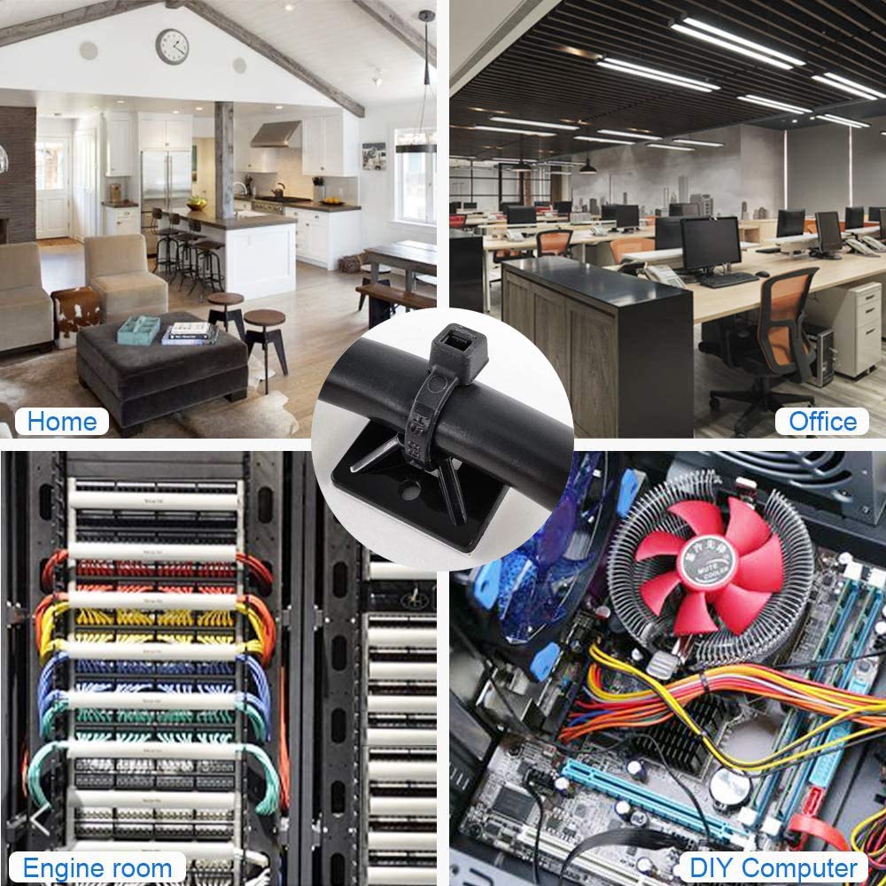 Supports 6–18 gauge wires for versatile cable organization.