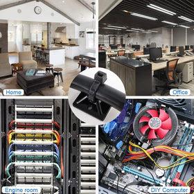 Supports 6–18 gauge wires for versatile cable organization.
