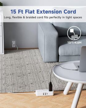 Waksmart braided-cord extension highlights durability for everyday use under furniture