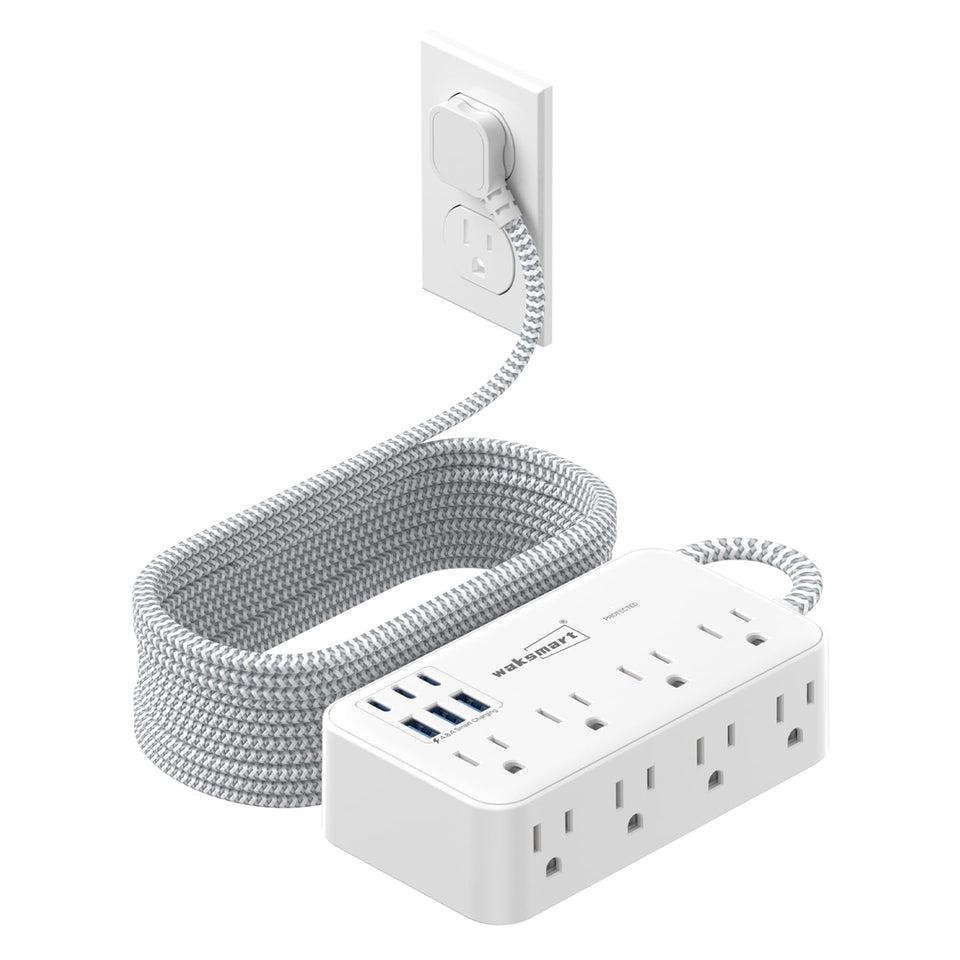 waksmart front view showing outlets and compact housing for organized power