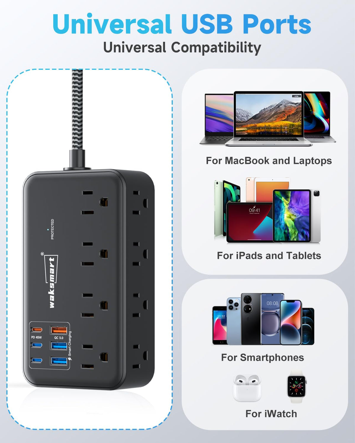 Waksmart PD45W compact design fits dorm rooms and small apartments.