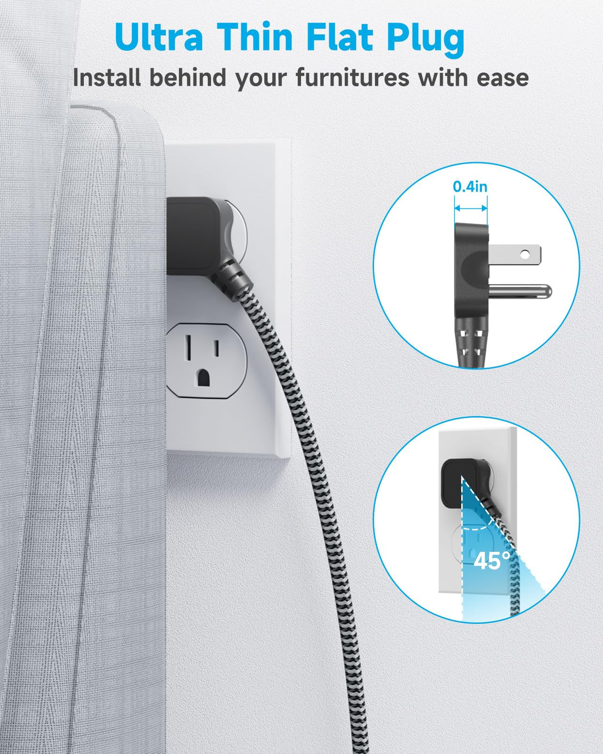 Waksmart PD45W USB ports illuminated, indicating fast charging for multiple devices.