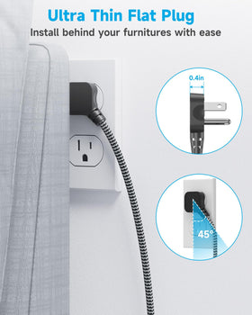 Waksmart PD45W USB ports illuminated, indicating fast charging for multiple devices.
