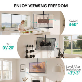 WALI 360-degree swivel enables flexible orientation from any seating area