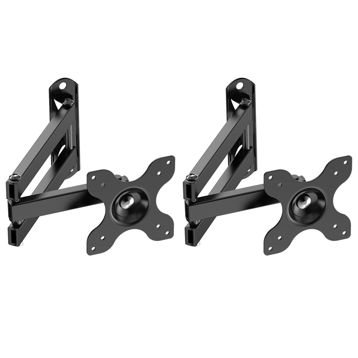 WALI articulating wall mount with full motion for 13-32 inch TVs, adjustable tilt and swivel.