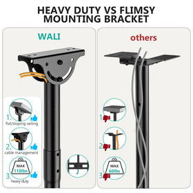 WALI brand label on mount, indicating durable steel construction benefit