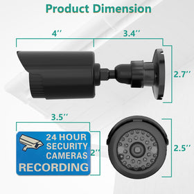 WALI bullet dummy camera side view highlights discreet surveillance presence.