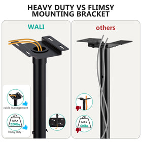 WALI cable management keeps cords tidy for a clean setup