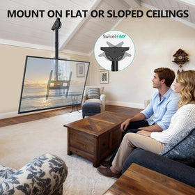 WALI mount installed in a restaurant offering elevated viewing and space-saving benefit