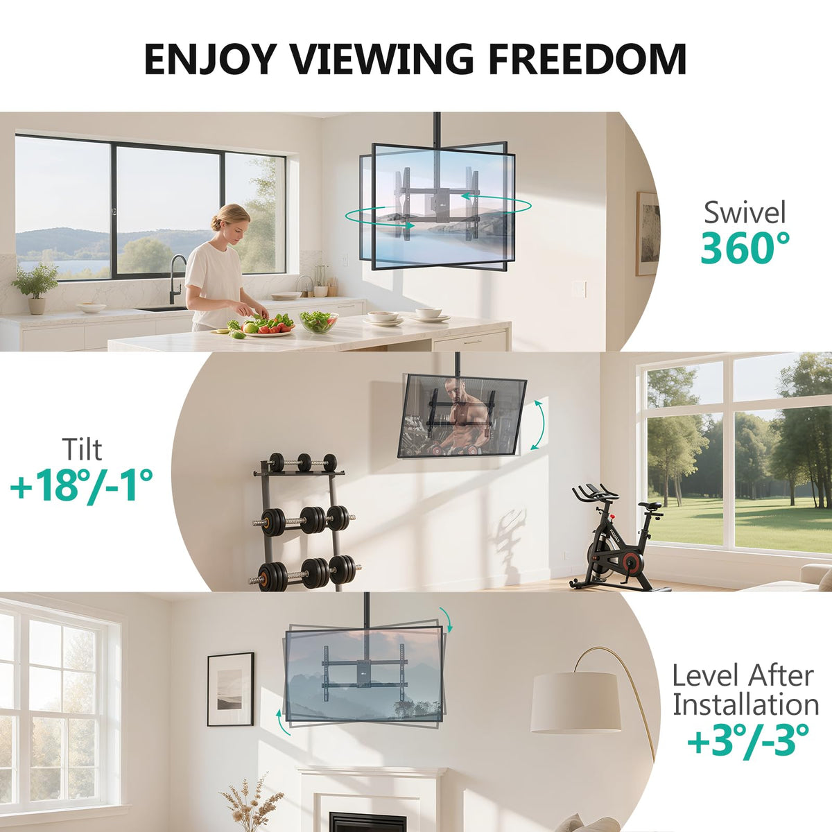 WALI height-adjustable design lets you dial in the perfect center.