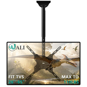 WALI front view of CM2665 mounted TV showing sturdy bracket and clean look