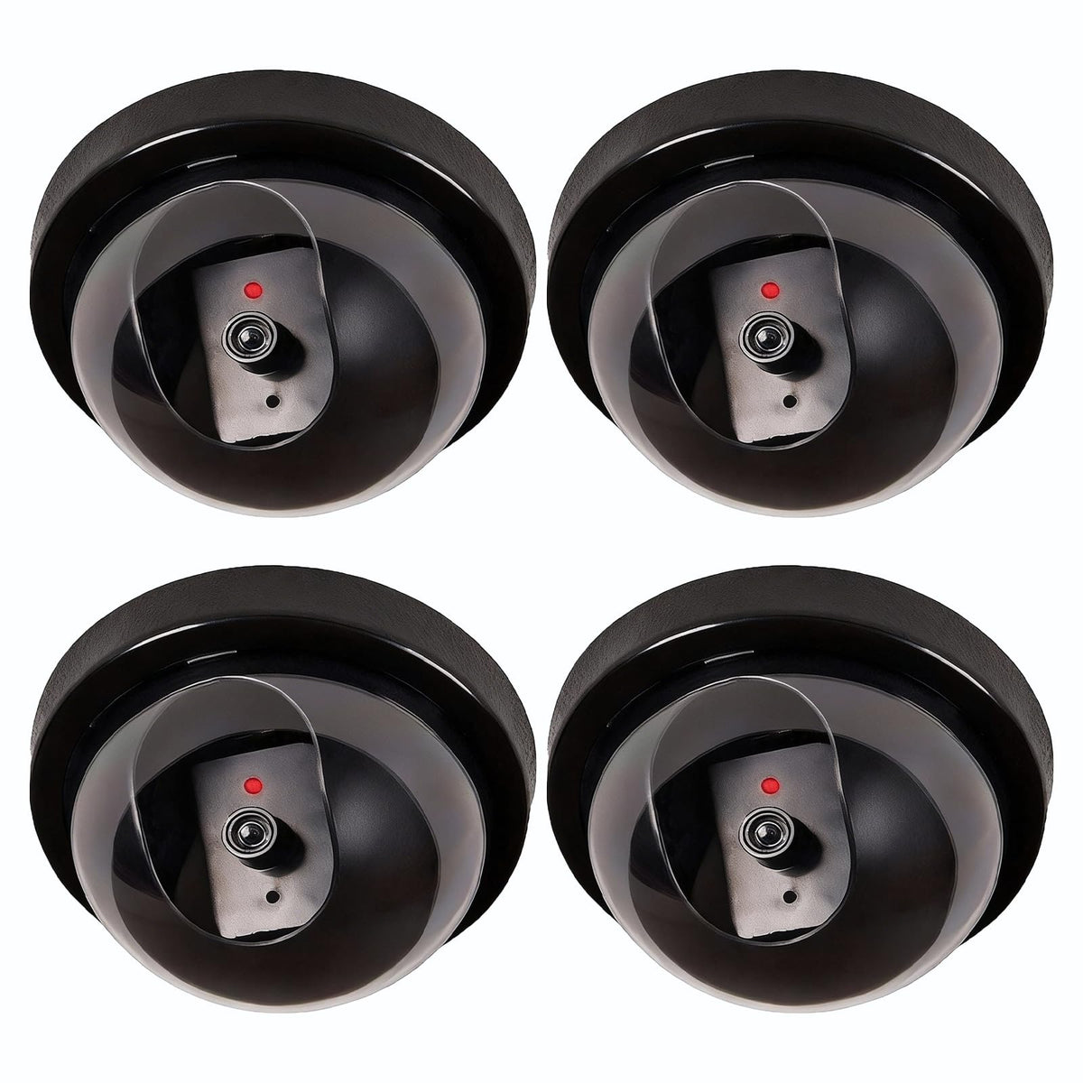 WALI dummy camera black front view with deterrent presence