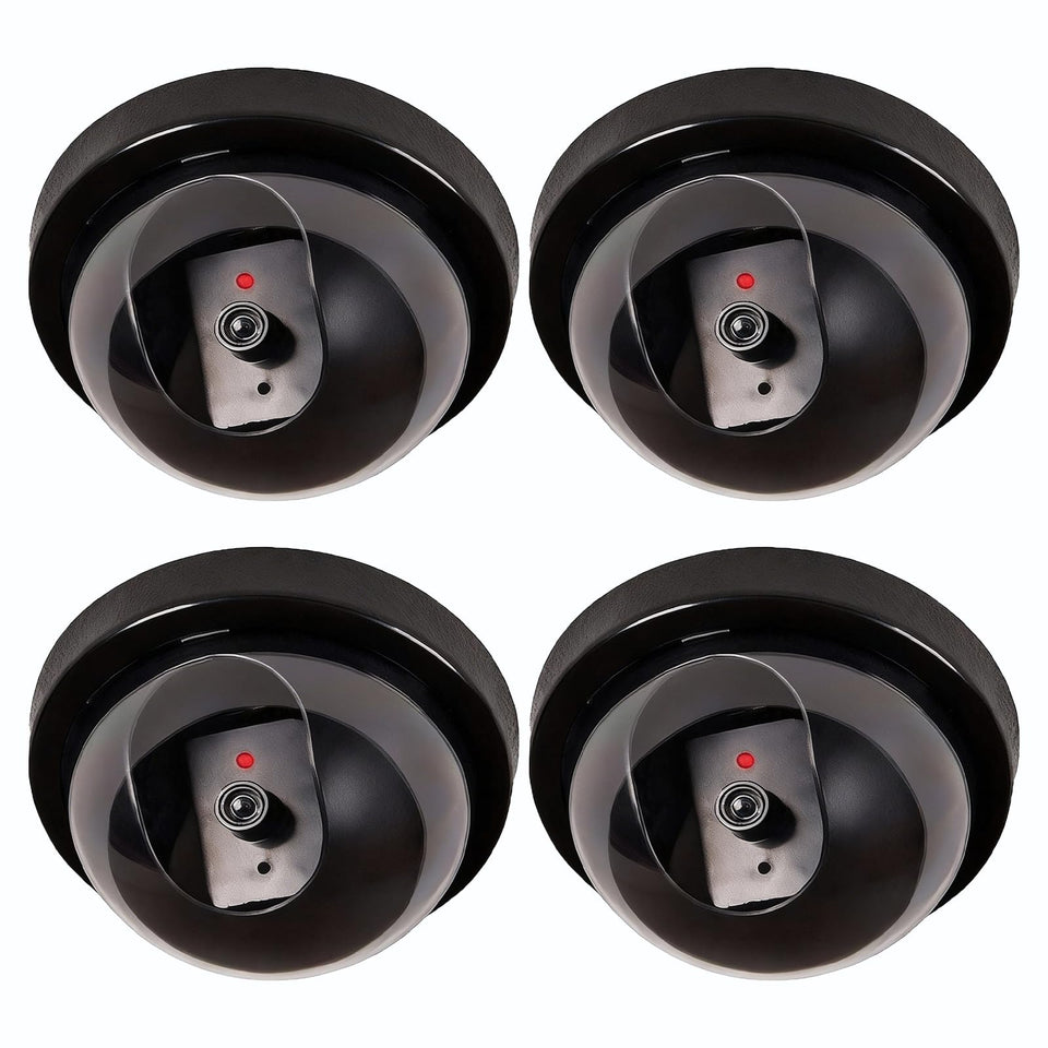 WALI dummy camera black front view with deterrent presence