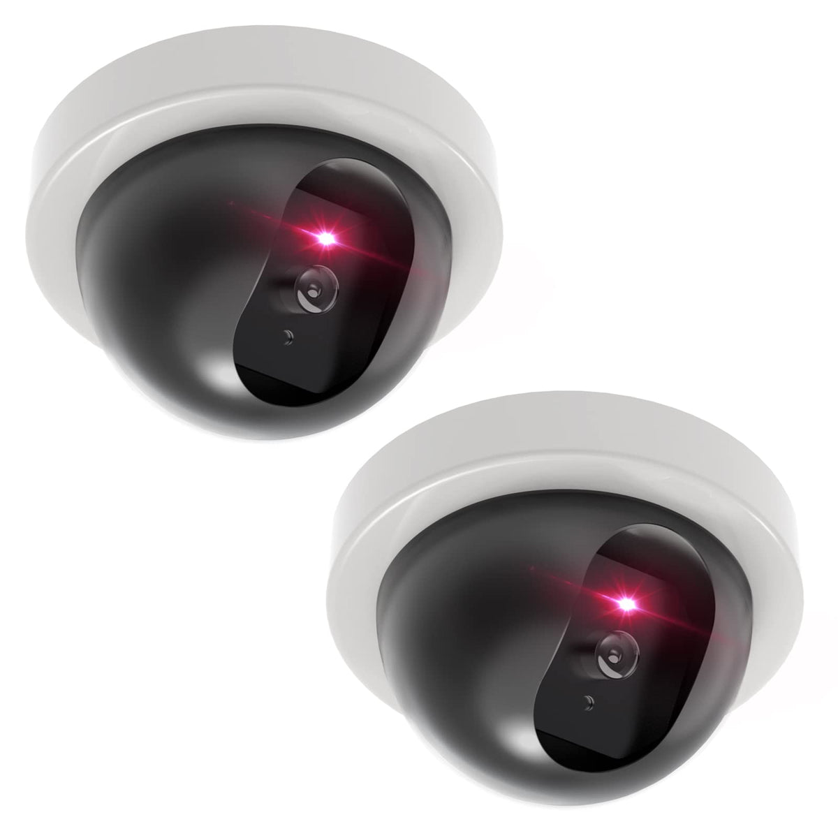 WALI dummy camera front view in white, realistic deterrent for storefronts.