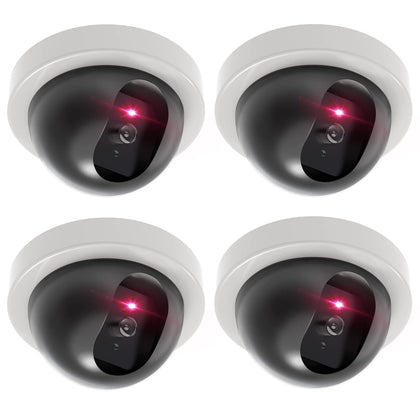 WALI dummy security camera white front view with realistic appearance.