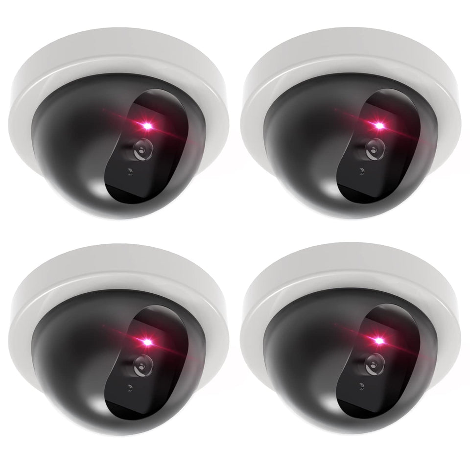 WALI dummy security camera white front view with realistic appearance.