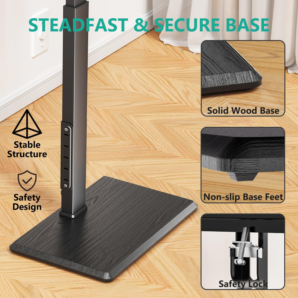 WALI floor TV stand easy assembly with clear instructions