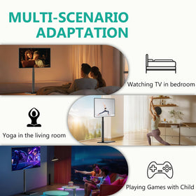 WALI floor TV stand height adjustment bracket for customized viewing height