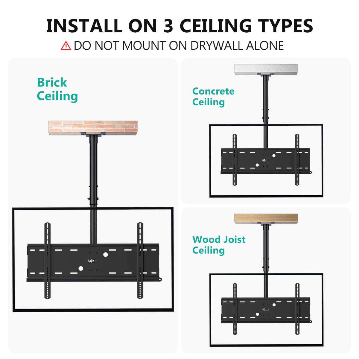 WALI height-adjustment range from 23.62 to 33.07 inches for optimal sightlines