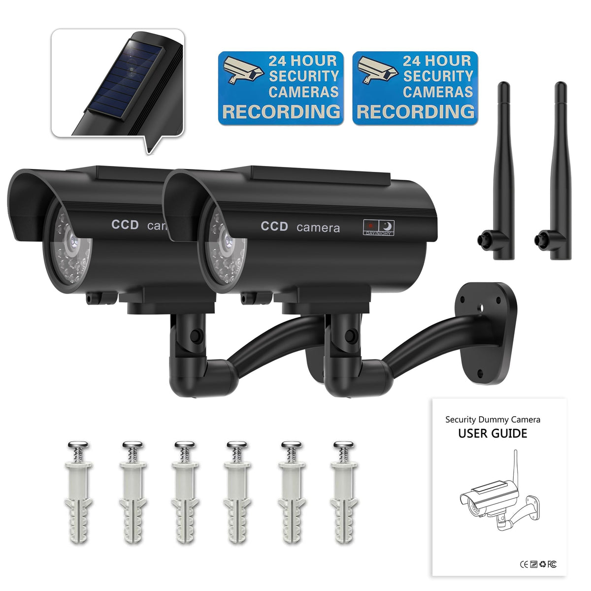 WALI nighttime flashing LED demonstrating visible deterrent effect