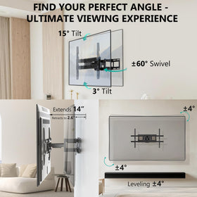 WALI side profile retracted close to wall showing space-saving benefit