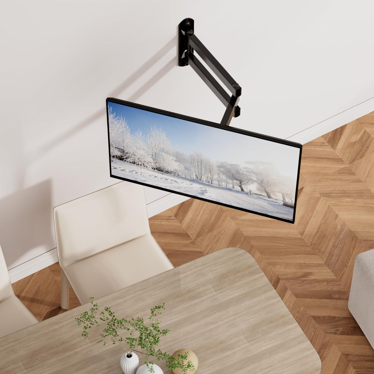 WALI tilt, swivel, and rotation for ergonomic, comfortable viewing angles.