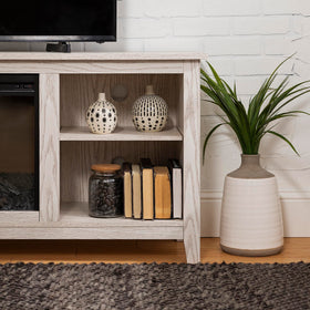 Walker Edison Wren back cable management ports keep cables tidy and hidden.