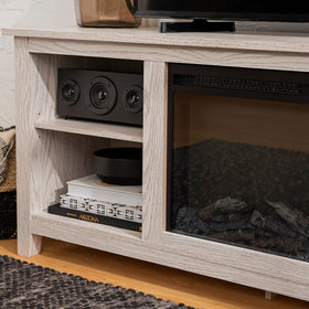 Walker Edison Wren top surface supports up to 150 pounds for large TVs.