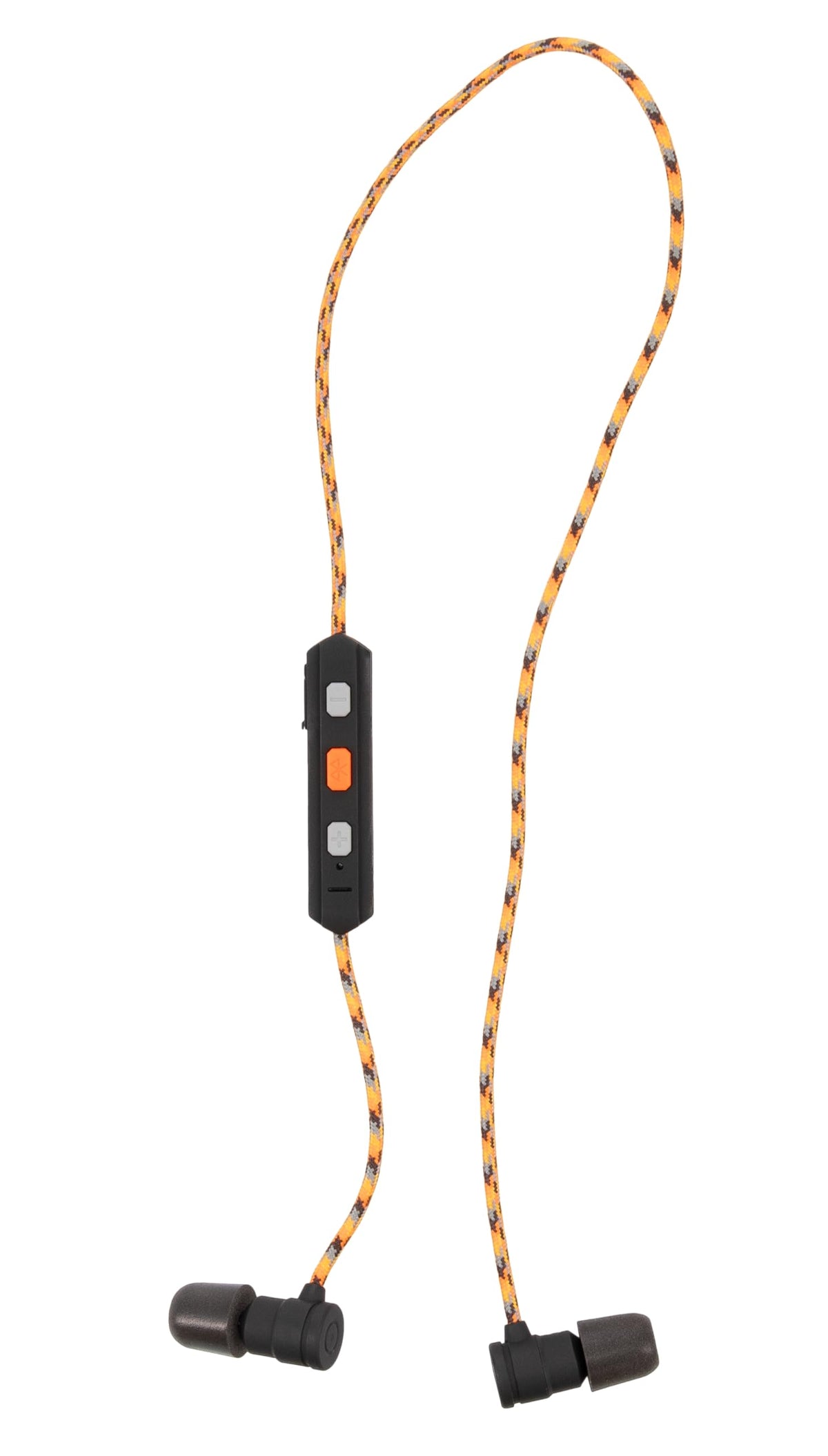 Walker’s flexible neckband with 30 NRR passive protection and Bluetooth audio.