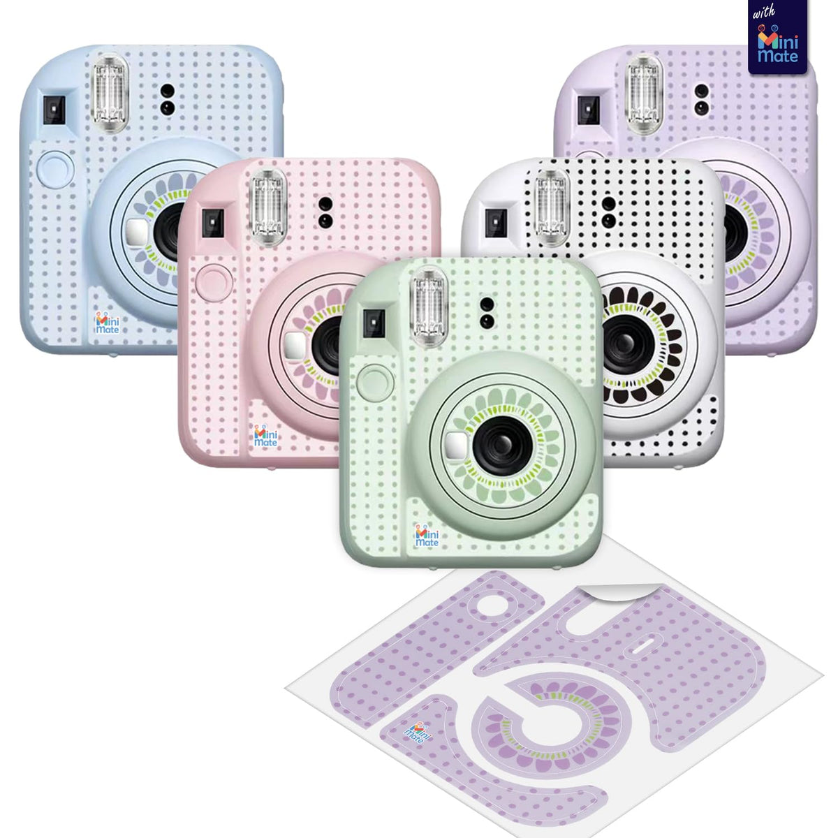 Creative wall frames to display Instax pictures