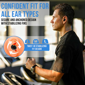 WALLA SOUND earbuds under light rain showing IPX5 splash resistance for workouts