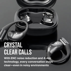 WALLA SOUND Wallabuds ENC reduces noise for clearer calls.