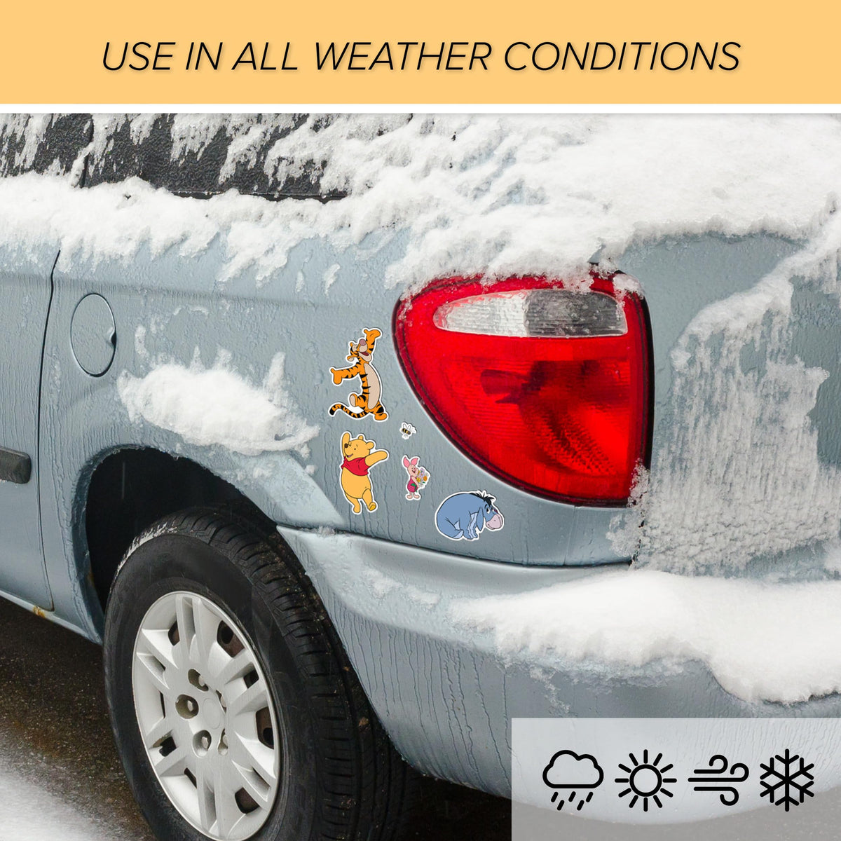 WALL PALZ Winnie the Pooh Owl wisdom decal adds whimsy to gear or cars.