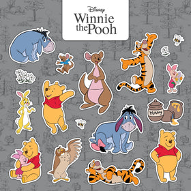 WALL PALZ Winnie the Pooh decal of Pooh and Piglet hug adds warm charm to personal items.