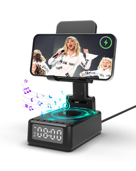WamGra 5-in-1 charger stand shown for hands-free desk use.