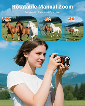W & O with included 32GB SD card inserted for ready-to-record use