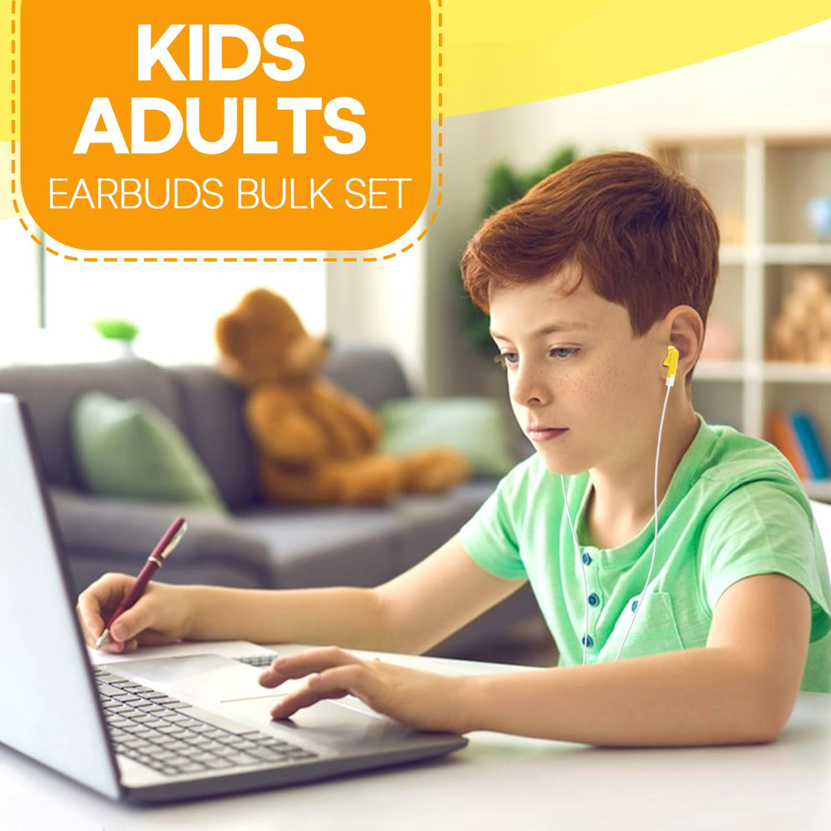 Waneni educational earbuds 50 pack for classroom use
