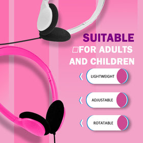 Waneni Headphones with 3.5mm jack compatibility for computers and tablets
