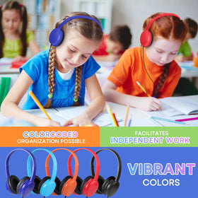 Waneni Kids Headphones adjustable headband, grows with kids.