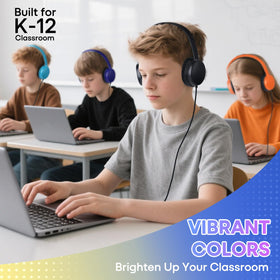 Waneni Kids Headphones cushioned ear cups, soft comfort for long sessions.