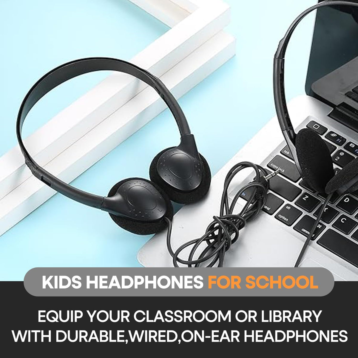 Waneni adjustable headband design supports growing children during lessons.