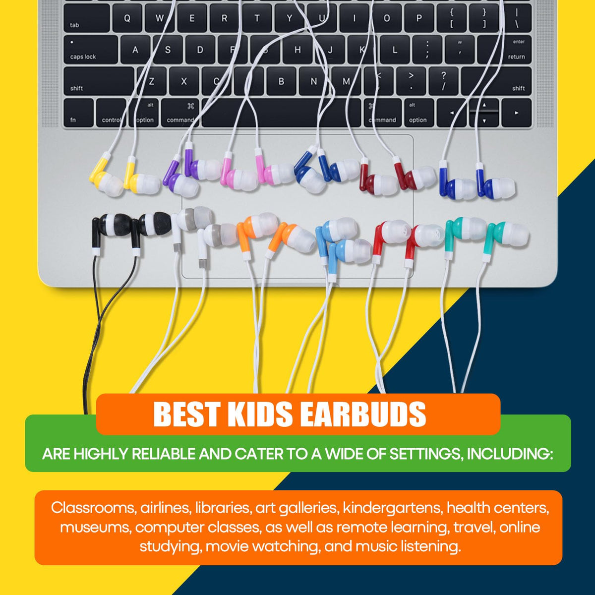 Waneni multi-color headphones for labs and study areas